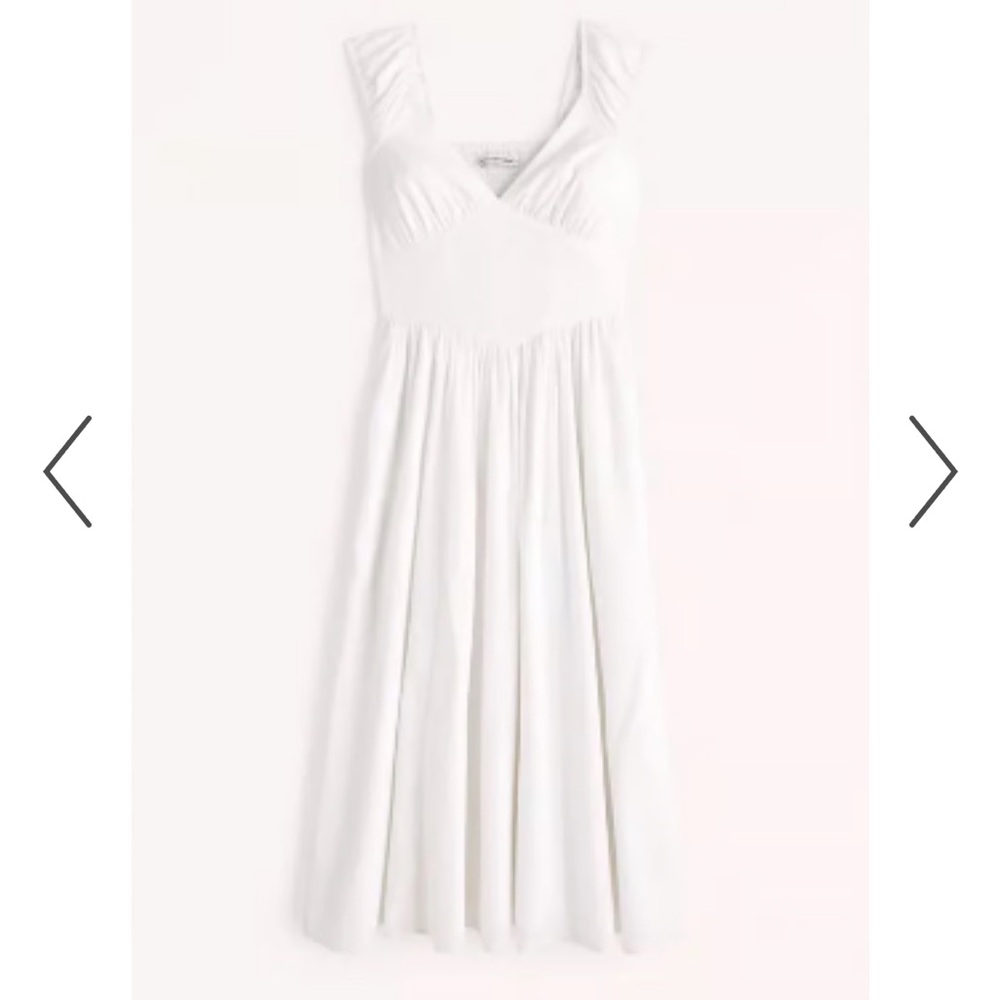 NWT Abercrombie & Fitch | White Cap Sleeve Corset Dress